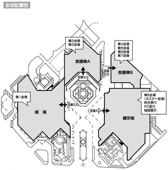 沖縄コンベンションセンター　全体配置図